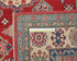 5x7 Red Kuba Afghan Hand Knotted Wool Area Rug